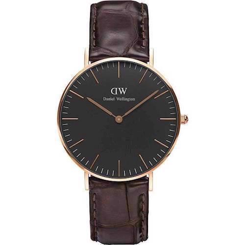 Image of Classic Black York Rosa forgyldt Quartz Dame ur fra Daniel Wellington, DW00100140